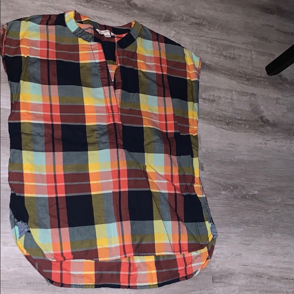 Llbean shirt Xs spring plaid